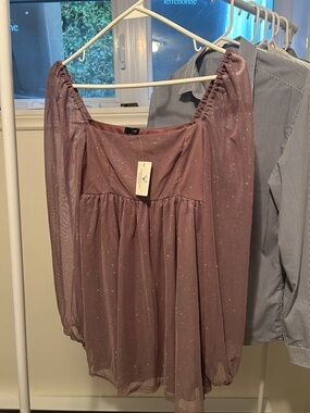 Windsor Dusty Rose Sparkle Mini Dress